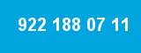 922 188 07 11